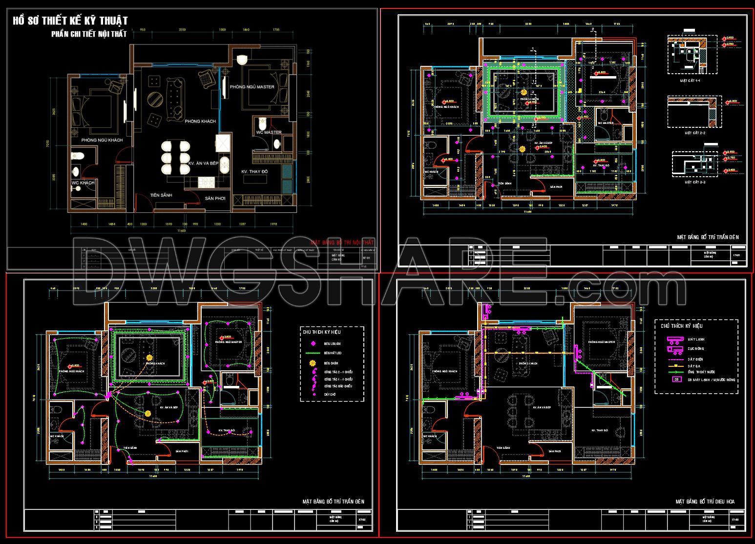 31. Full Set Of Interior Cad Drawings – Layout, Lighting, Hvac & Shop ...