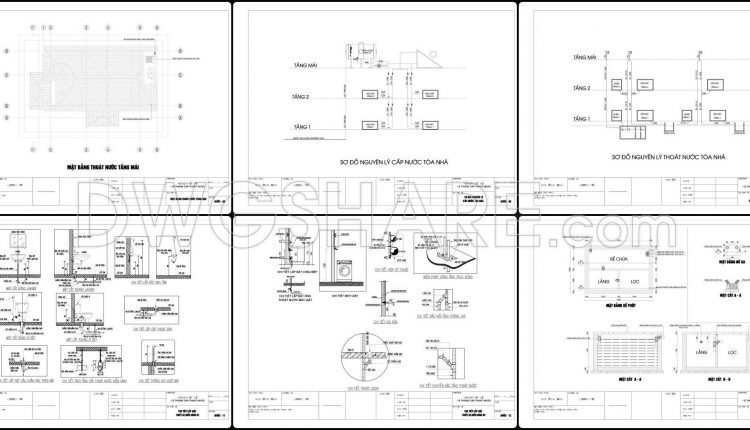 317. Free Download of Mechanical and Electrical Construction Design Drawings for a 2-Story House (1)