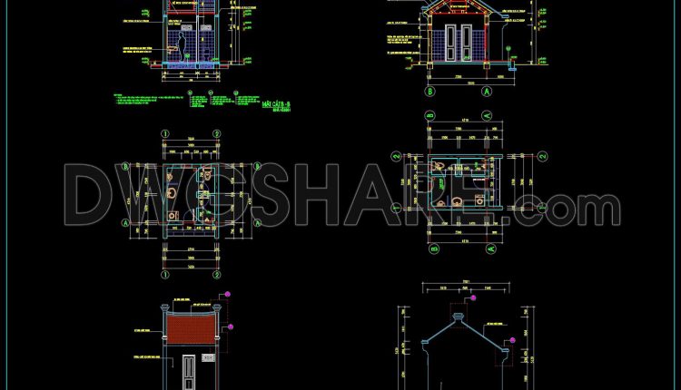 34. Free Download Of Construction Design Drawings For A 2-story Ancestral House (8m X 15m) (11)