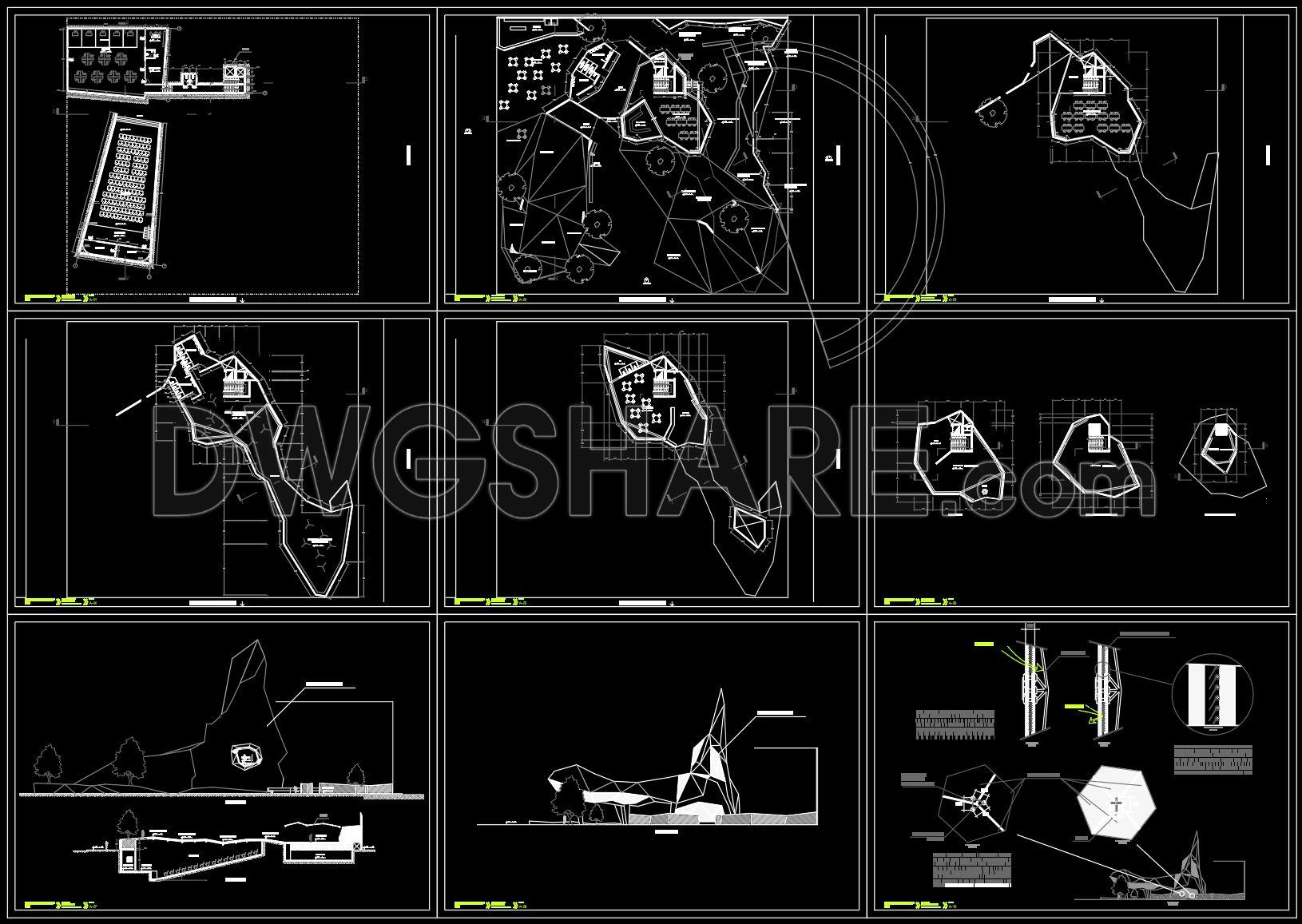 35. Download Memorial Museum Architecture CAD – Plans, Sections & Elevations (1)