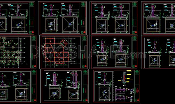 5 months ago
                

                
             266393. Free Download of Structural CAD Drawings for 22.4m x 22.4m Reinforced Concrete Townhouse