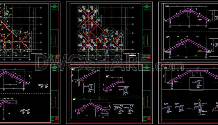 393. Free Download of Structural CAD Drawings for 22.4m x 22.4m Reinforced Concrete Townhouse (5)