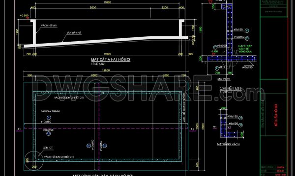 5 months ago
                

                
             753396. Structural Swimming Pool CAD Drawings – Plans, Sections, and Pool Wall Details