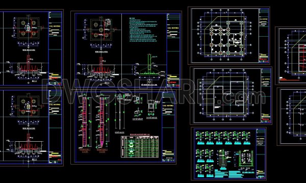 5 months ago
                

                
             242397. Free Download of Structural CAD Drawings for 13.6m x 13.8m Reinforced Concrete Townhouse