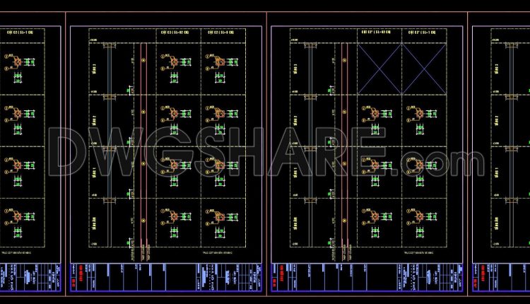 397. Free Download of Structural CAD Drawings for 13.6m x 13.8m Reinforced Concrete Townhouse (1)