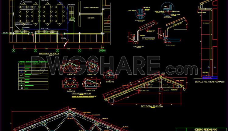 41. Free Download CAD Drawings of Classrooms – Architecture, Structure, and Installations (6)
