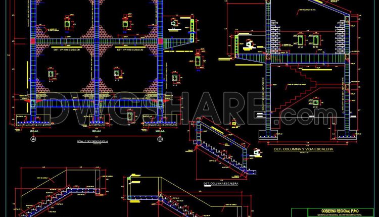 41. Free Download CAD Drawings of Classrooms – Architecture, Structure, and Installations (2)