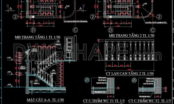 5 months ago
                

                
             350413. Free CAD Staircase Designs for Townhouses – Detailed Drawings Download