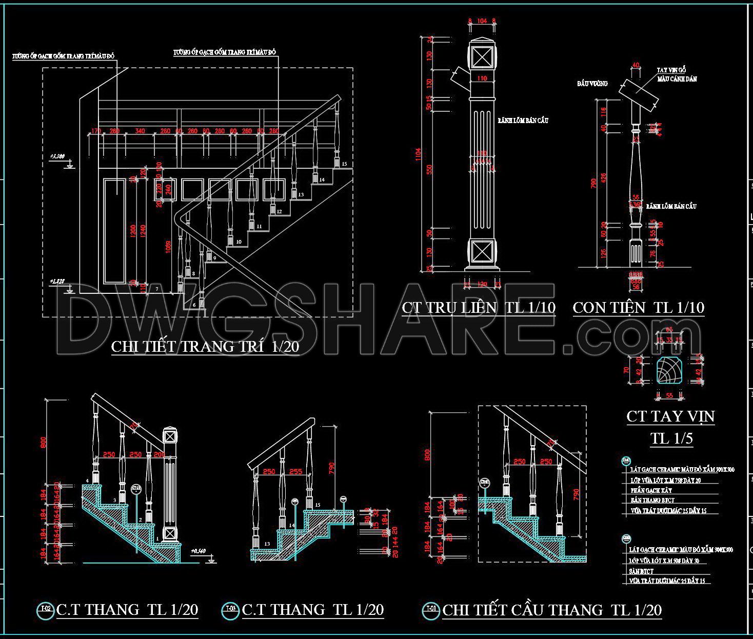 413. Free CAD Staircase Designs for Townhouses – Detailed Drawings Download (2)