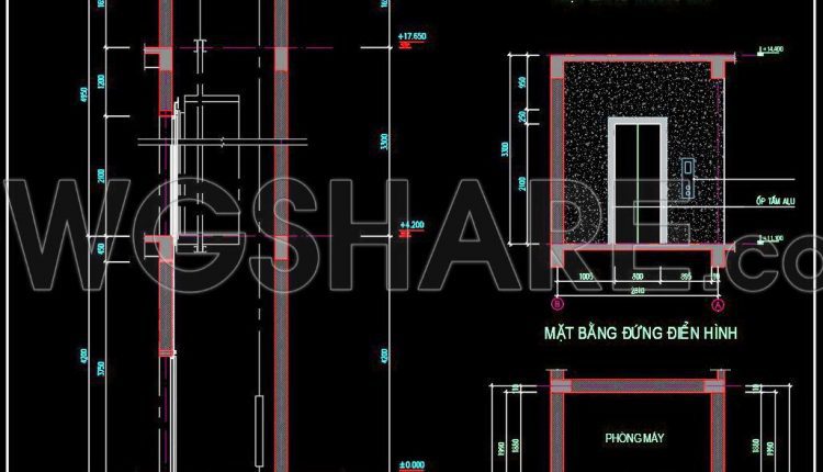 416. Free CAD Drawings of Residential Staircase and Elevator Designs (1)