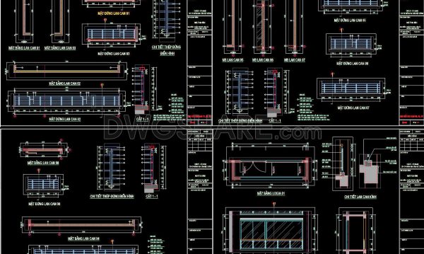 4 months ago
                

                
             726417. Free CAD Details of Glass and Metal Railings for House Design