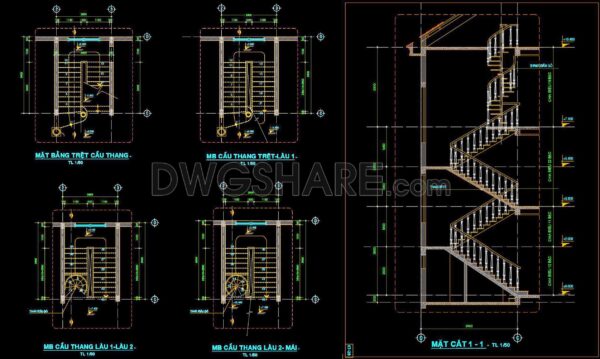 4 months ago
                

                
             263419. Free Townhouse Staircase CAD Files – Detailed Design Drawings