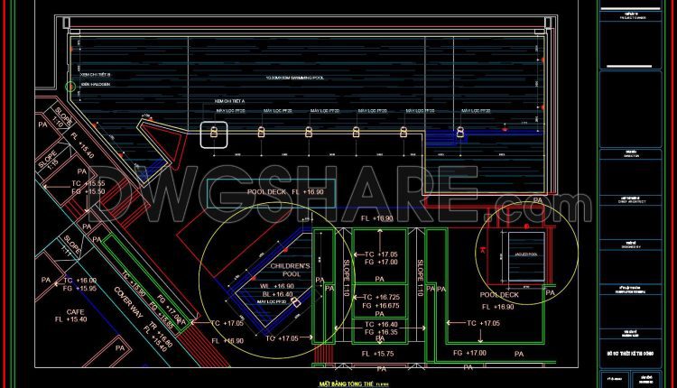 42. Free CAD equipment layout drawings for swimming pools (5) - Free ...