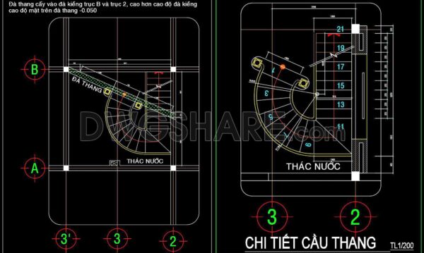 421. House Staircase Layout CAD Files – Free Download
