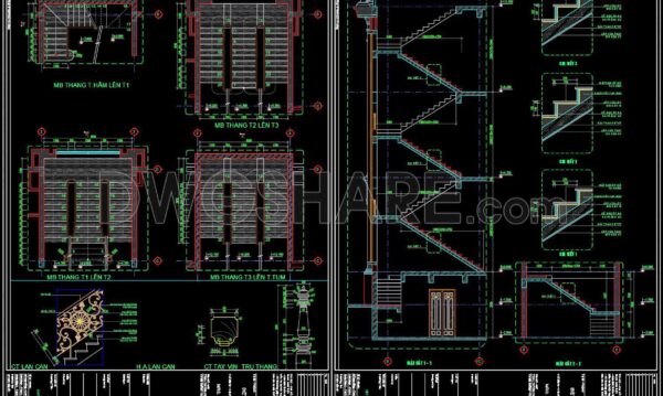 4 months ago
                

                
             262425. Download Complete Staircase CAD Drawings for Townhouses – Free Access