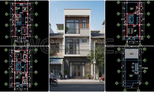 4 months ago
                

                
             540438. Download Cad Design Drawings For A 3-story House With Dimensions 4,5m x 11,5m