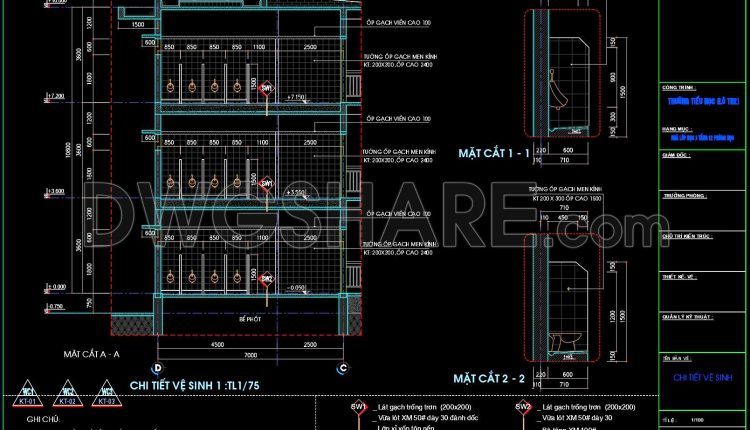 440. Free Public Restroom CAD Drawings Download DWG Files (1)