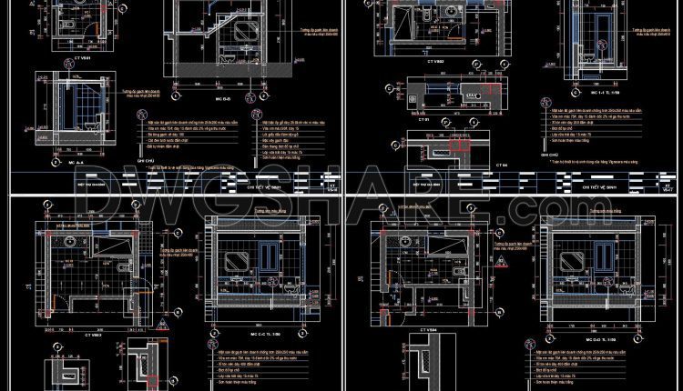 441.-free-architectural-cad-drawings-for-townhouse-bathroom-construction