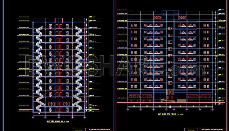 459. 12-story Apartment Building Design Project – Full Architecture ...