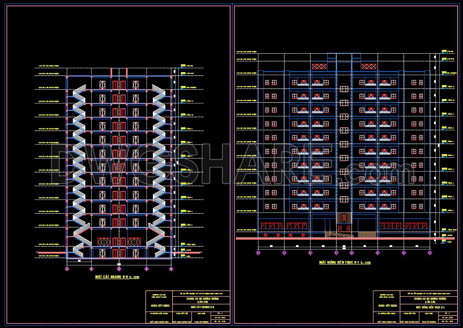 459. 12-story Apartment Building Design Project – Full Architecture ...
