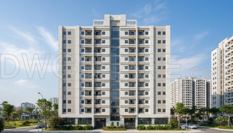 459. 12-story Apartment Building Design Project – Full Architecture, Structural Drawings, And Technical Report (6)