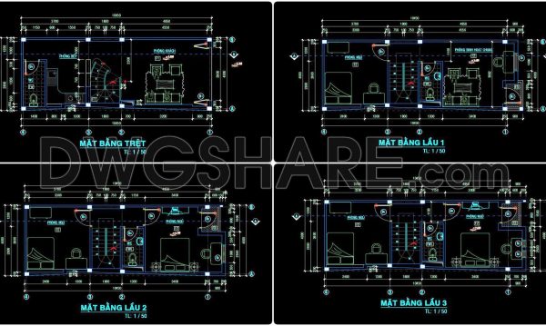 5 months ago
                

                
             289480. Free CAD Drawings of a 5-Storey House with 4 Bedrooms