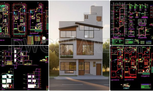 5 months ago
                

                
             518486. Download the 3-story residential architectural and structural plans (7.6m x 19.3m)