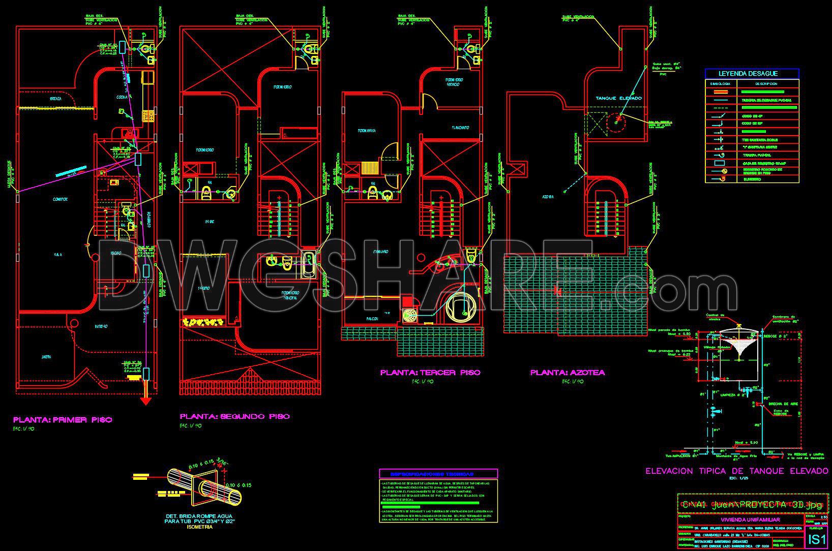 486. Download the 3-story residential architectural and structural plans (7.6m x 19.3m) (8)