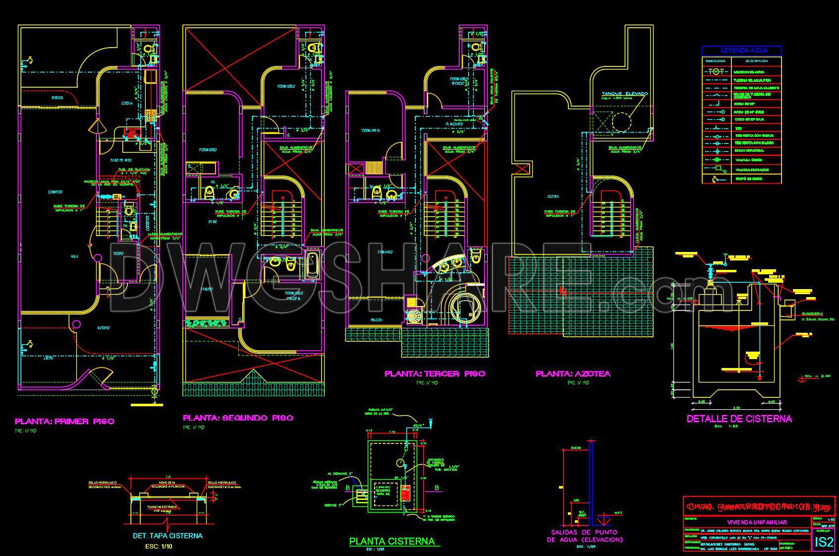 486. Download the 3-story residential architectural and structural plans (7.6m x 19.3m) (9)