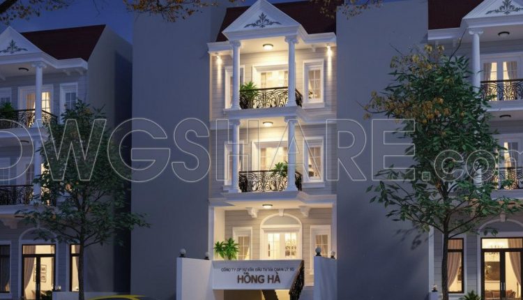 488. Download the 3-story townhouse architectural concept plans (5m x 20m) (1)