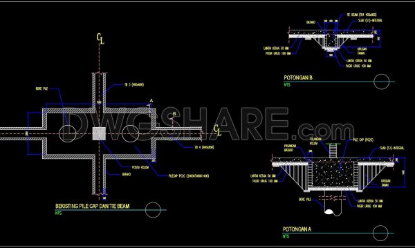 4 months ago
                

                
             194697. Free Download Pile Cap and Tie Beam Details CAD DWG