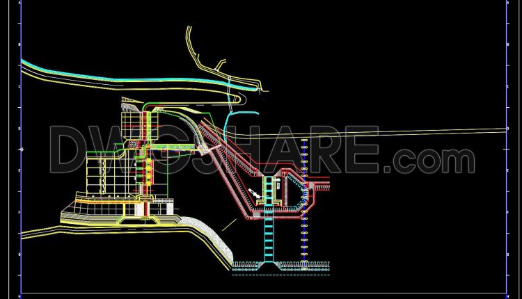 700. Free Download Cofferdam Foundation Trash Rack Plan CAD DWG (1)