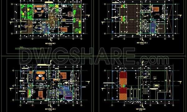 4 months ago 698804. Download CAD Drawings of 2-Storey Villa – Complete Architectural Layout