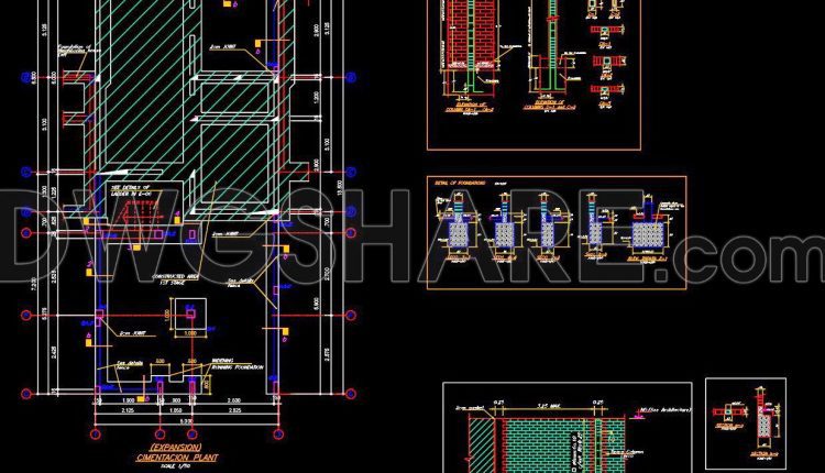 823. Free 2-story house floor plan CAD file with upstairs living room (1)