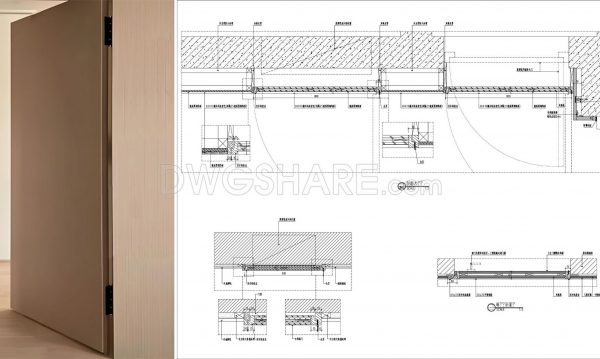 4 months ago
                

                
             786843. Concealed Door CAD Details – Flush Door Section & Installation Drawing