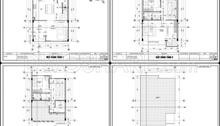 859. Download The Conceptual Design Drawings Of A 3-storey House With 3 Bedrooms, Size 6.9m X 9.6m (2)