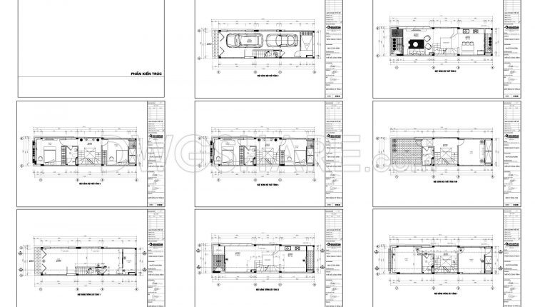862. Download Complete Cad Drawings Of A 5-storey House (4m X 17.8m) – Full Architecture, Structure & Mep (2)