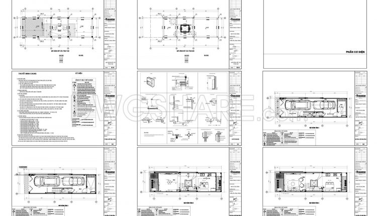 862. Download Complete Cad Drawings Of A 5-storey House (4m X 17.8m) – Full Architecture, Structure & Mep (7)