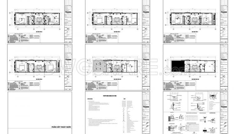 862. Download Complete Cad Drawings Of A 5-storey House (4m X 17.8m) – Full Architecture, Structure & Mep (8)