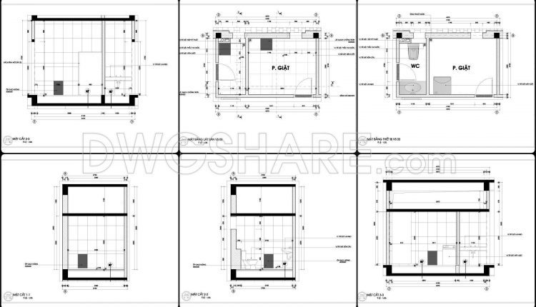 875. Download Construction Design Drawings For A 10m X 15m Residential House With 3 Bedrooms. (10)