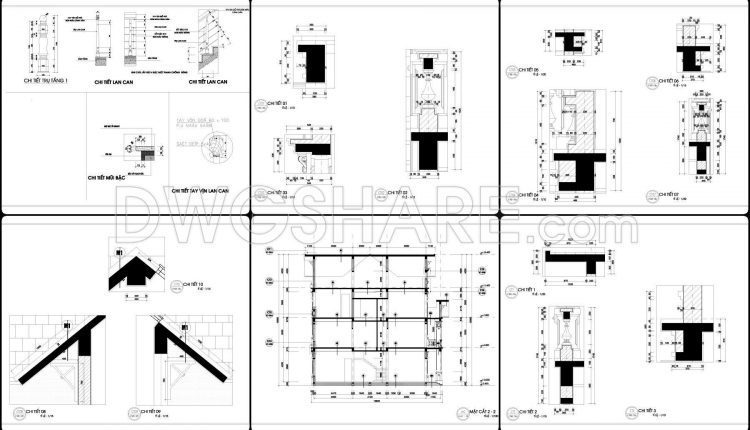 875. Download Construction Design Drawings For A 10m X 15m Residential House With 3 Bedrooms. (3)