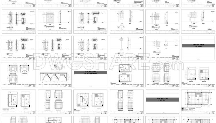 881. Download Classical 4-storey Residential Construction Drawings (355m2 Floor Area) (3)