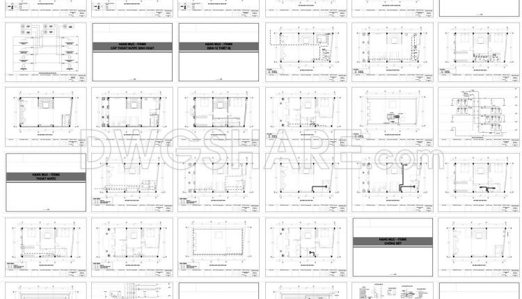 881. Download Classical 4-storey Residential Construction Drawings (355m2 Floor Area) (5)