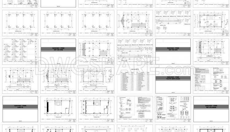 881. Download Classical 4-storey Residential Construction Drawings (355m2 Floor Area) (6)