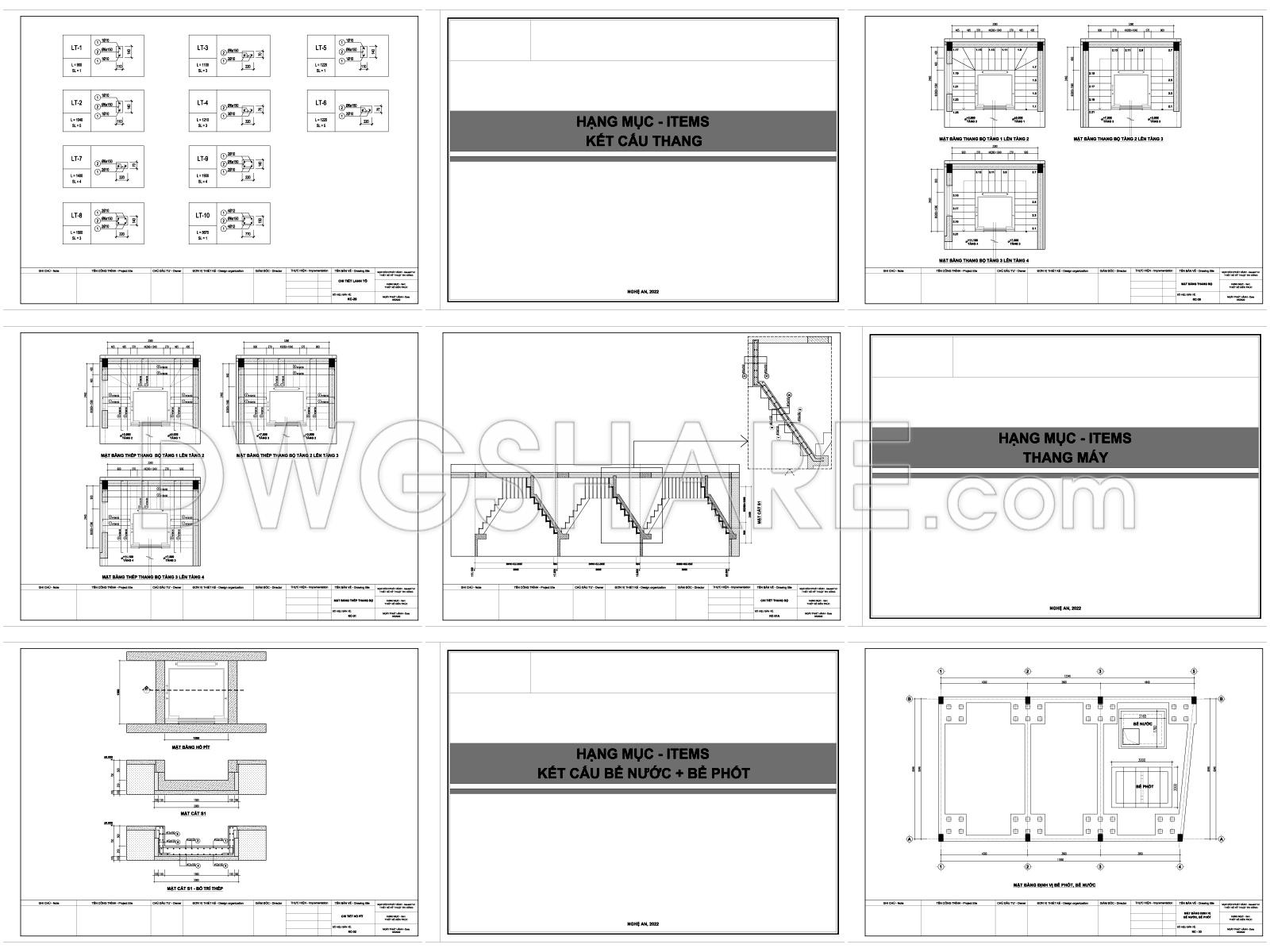 881. Download Classical 4-storey Residential Construction Drawings (355m2 Floor Area) (8)