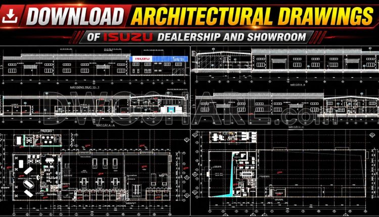 05. Download Architectural Drawings Of Isuzu Dealership And Showroom Autocad Dwg