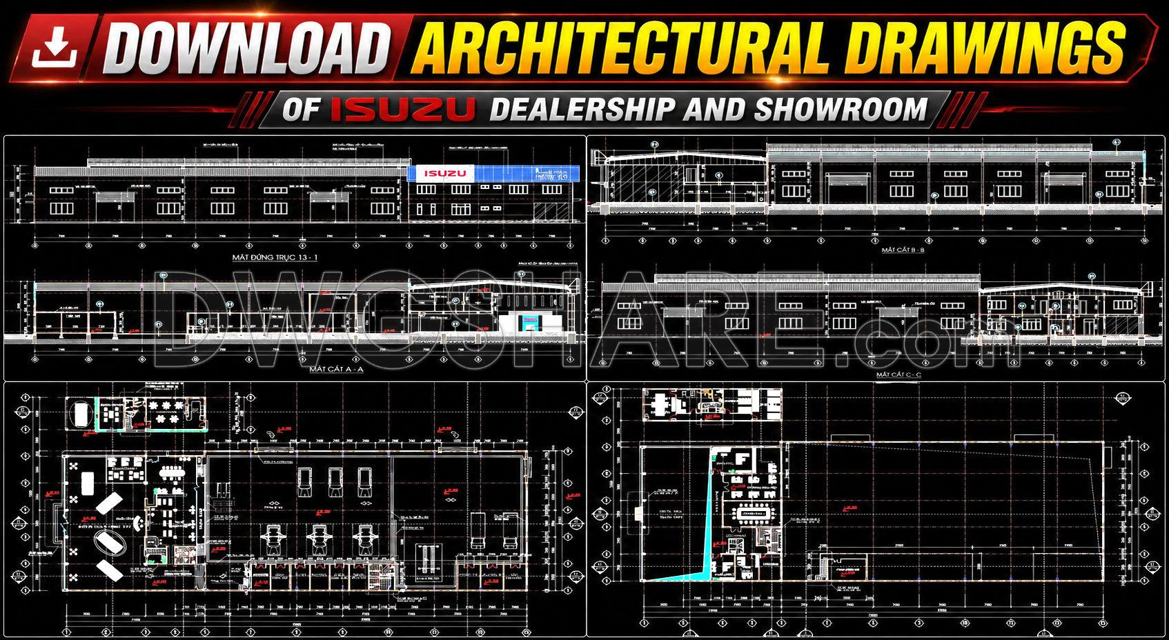 05. Download Architectural Drawings of ISUZU Dealership and Showroom ...
