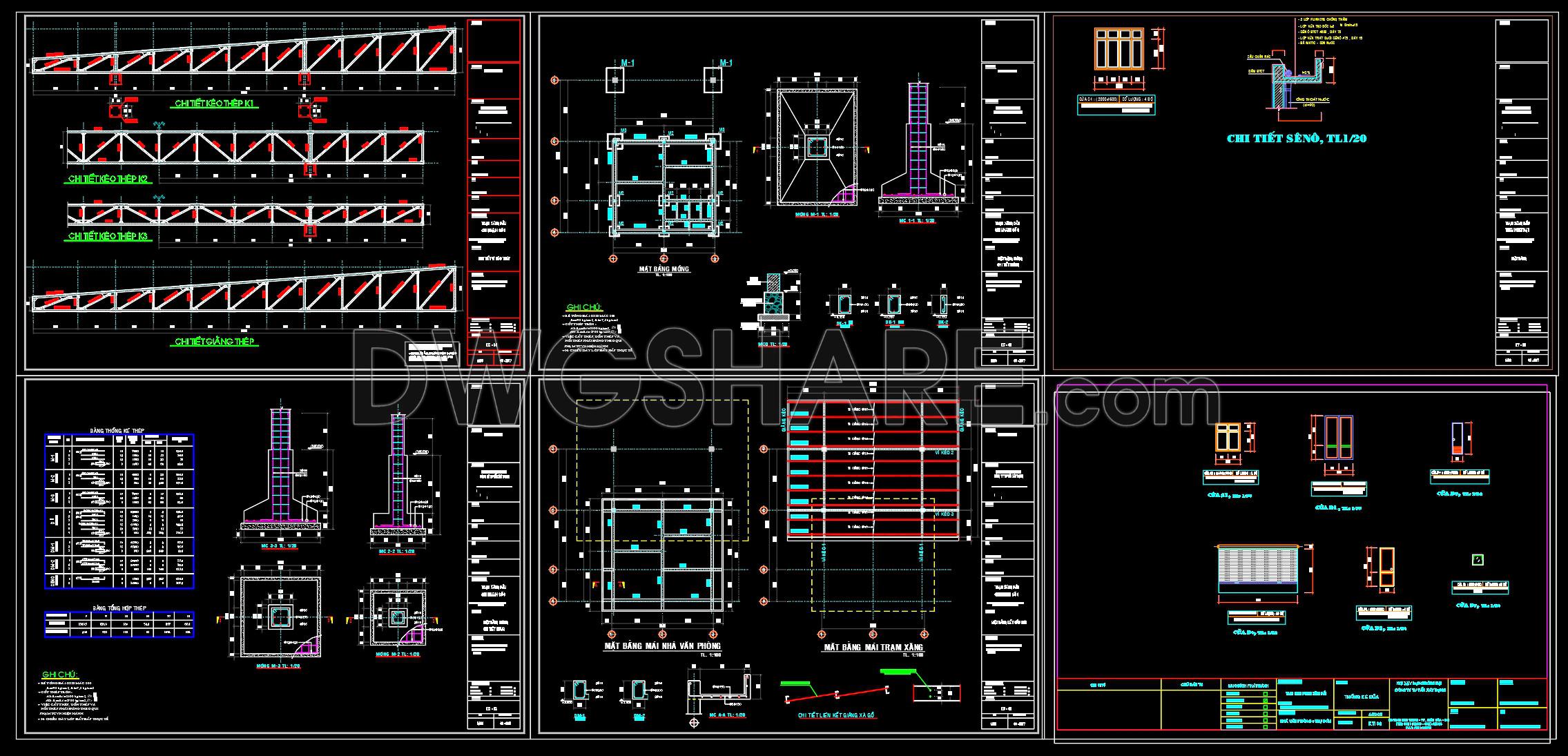 08. Download Of Gas Station Design Drawings With A Total Area Of 1,400 M2 (2)