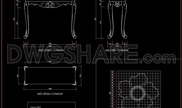 3 months ago
                

                
             228102. Download Classic Console Table CAD Drawing in AutoCAD DWG
