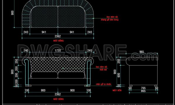 3 months ago
                

                
             229139. Detailed Chester Sofa AutoCAD Drawing with Front, Side and Plan Views